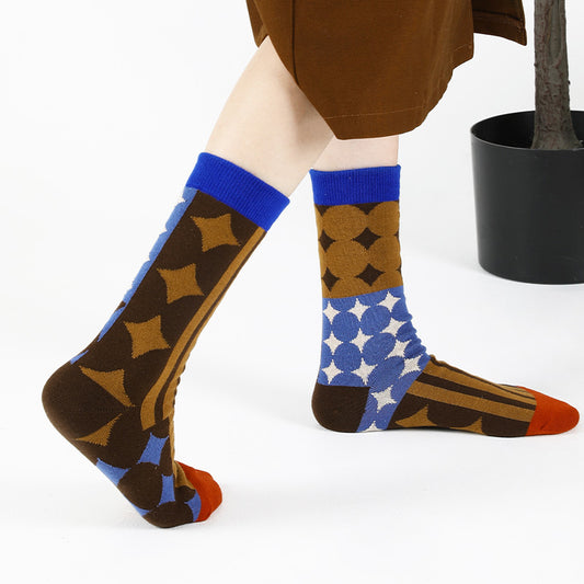BoomCore GeoPop Crew Socks (Ocean Horizon)