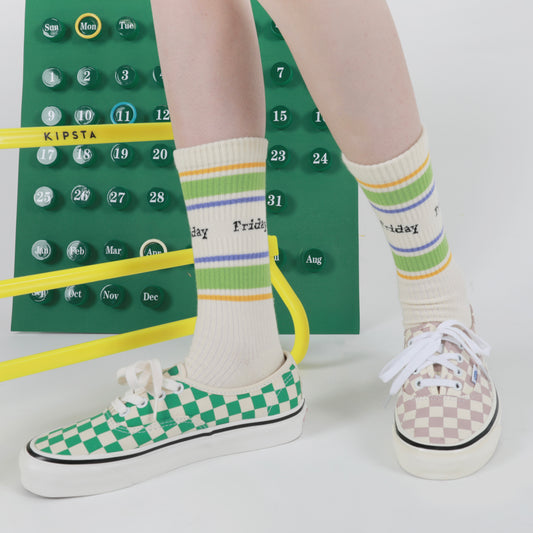 BoomCore Sock Calendar Crew Socks (Friday)