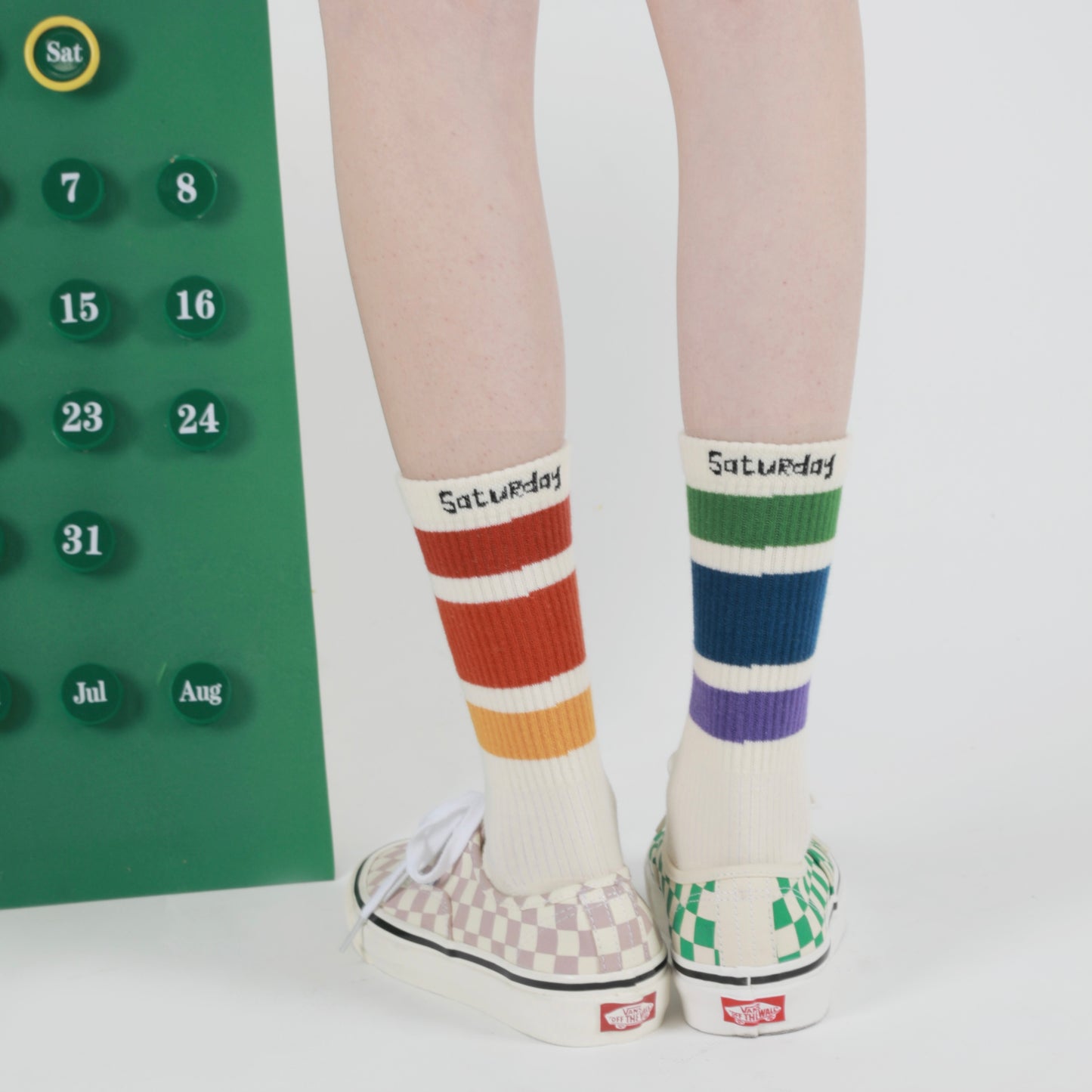 BoomCore Sock Calendar Crew Socks (Saturday)