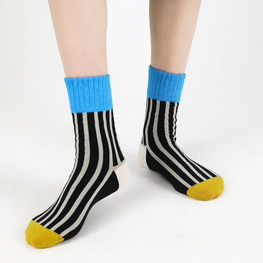 BoomCore Colour Block Crew Socks (Skyline Edge)
