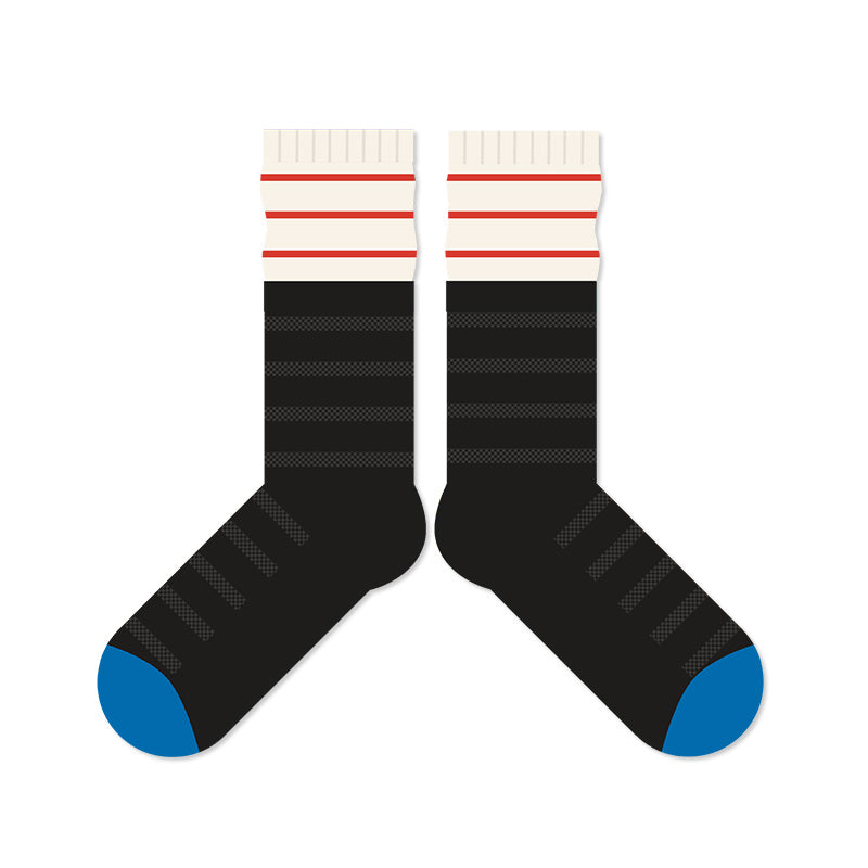 BoomCore Colour Block Crew Socks (Metro Signal)