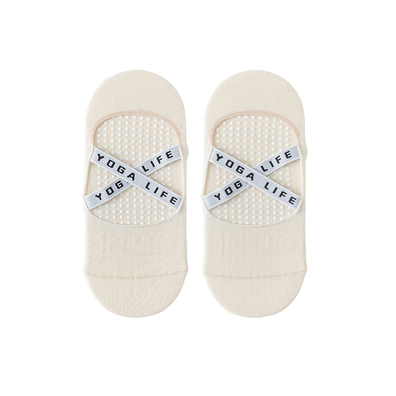 BoomMove Anti-Slip Boat Socks (Ivory)