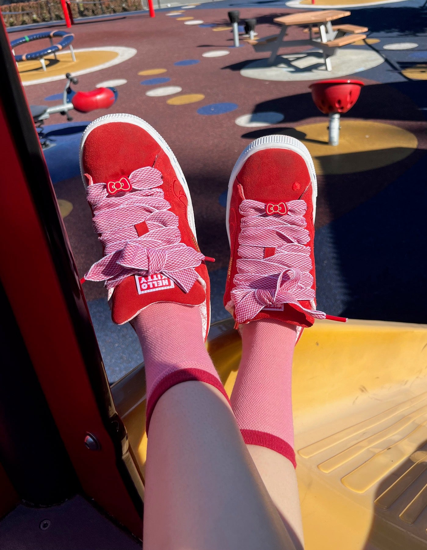 BoomLite Summer Breeze Glass‑Silk Socks (Pink Ripple)