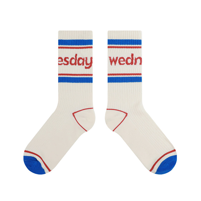 BoomCore Sock Calendar Crew Socks (Wednesday)
