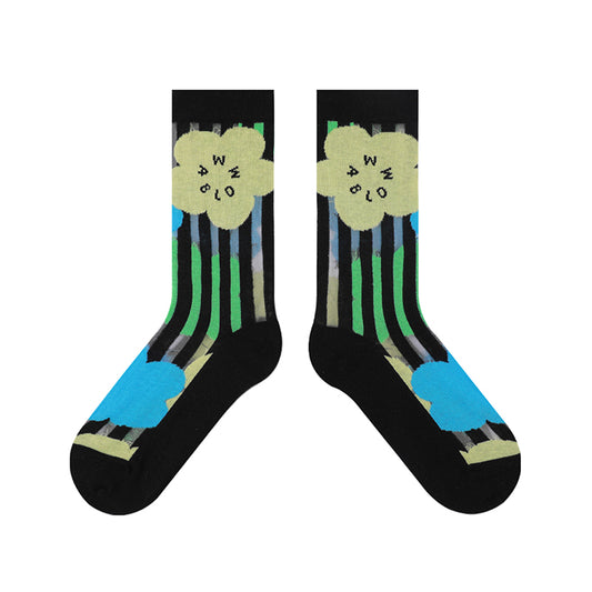 BoomLite Summer Breeze Glass‑Silk Socks (Forgot-me-not)
