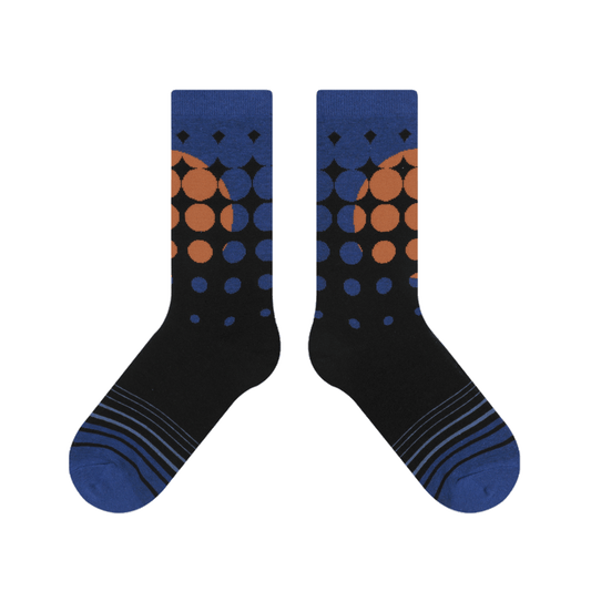 BoomCore GeoPop Crew Socks (Cyber Sunset)