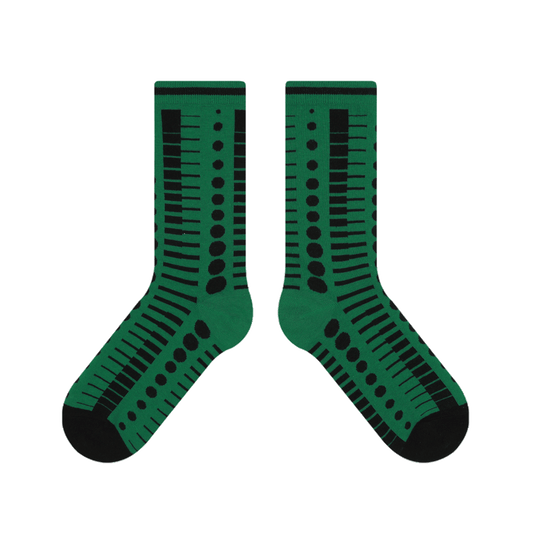 BoomCore GeoPop Crew Socks (Misty Forest)