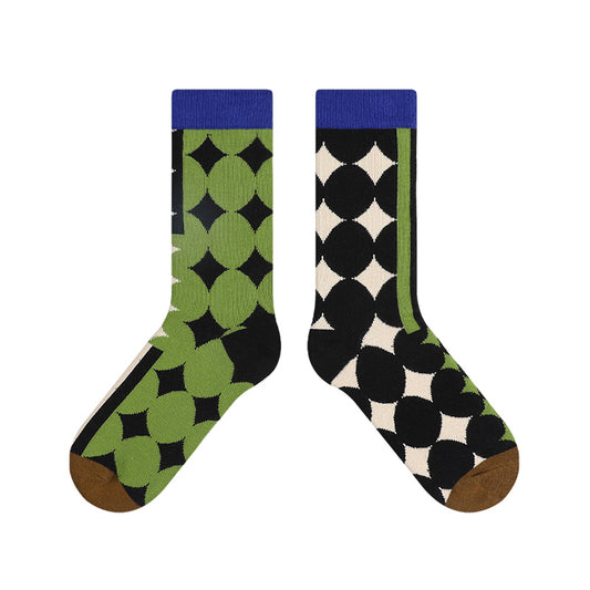 BoomCore GeoPop Crew Socks (Emerald Noir)