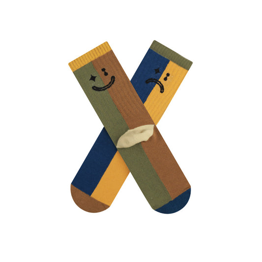 BoomCore Double Trouble Crew Socks (Olive & Mustard)