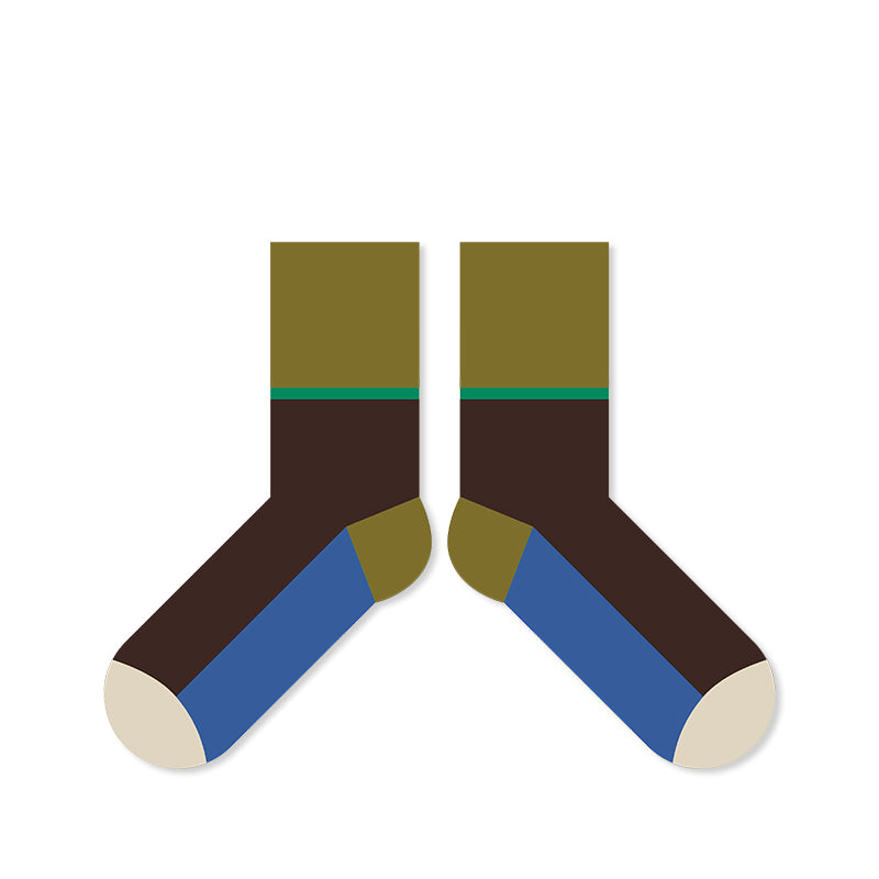 BoomCore Colour Block Crew Socks (Harbour Blend)