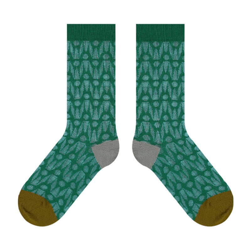 BoomLite Summer Breeze Glass‑Silk Socks (Jungle Fade)
