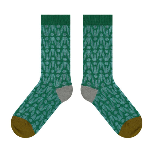BoomLite Summer Breeze Glass‑Silk Socks (Jungle Fade)