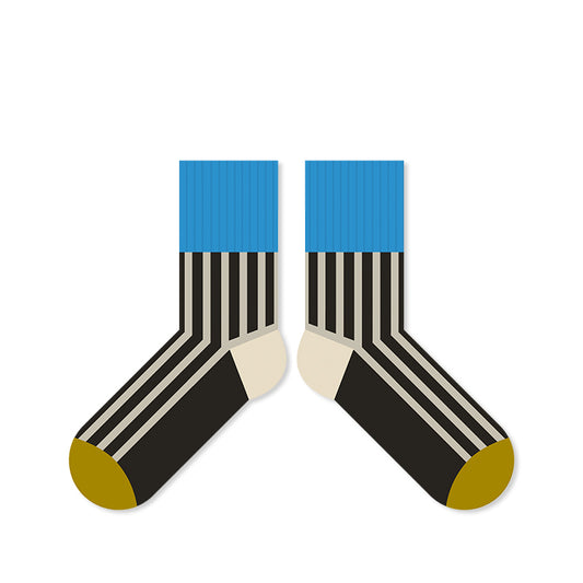 BoomCore Colour Block Crew Socks (Skyline Edge)