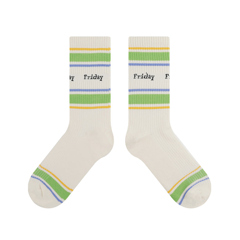 BoomCore Sock Calendar Crew Socks (Friday)
