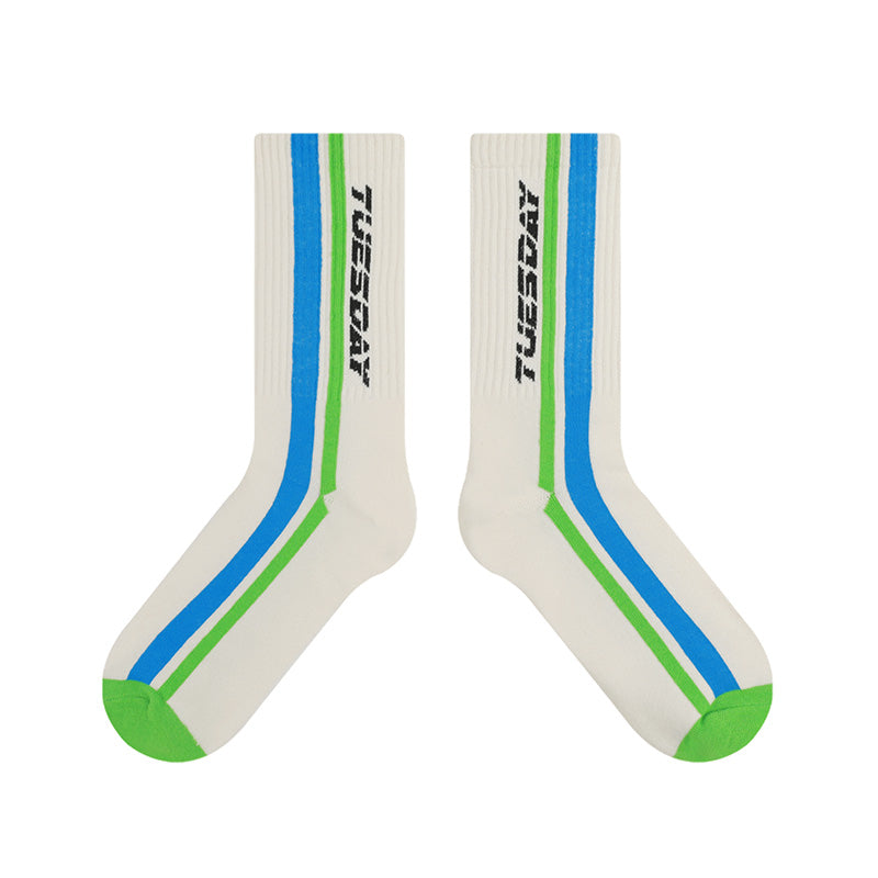 BoomCore Sock Calendar Crew Socks (Tuesday)