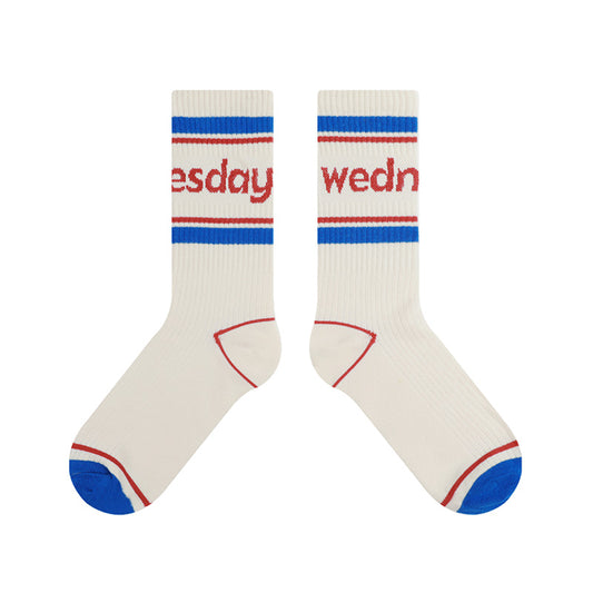 BoomCore Sock Calendar Crew Socks (Wednesday)
